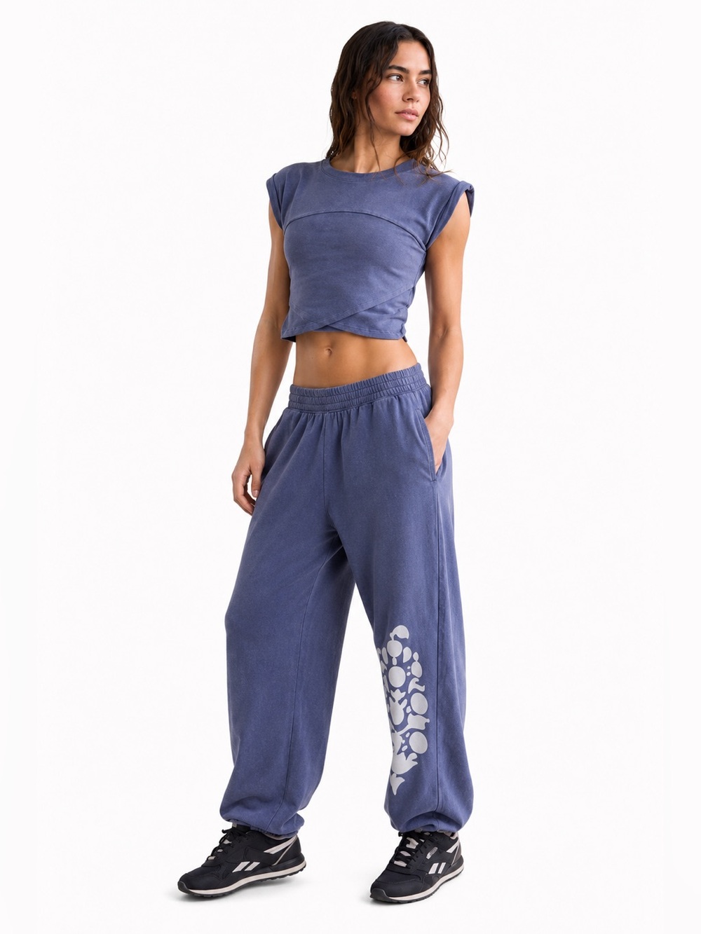 FP Movement Hot Shot Crossover Set Blue Indigo L NWT
